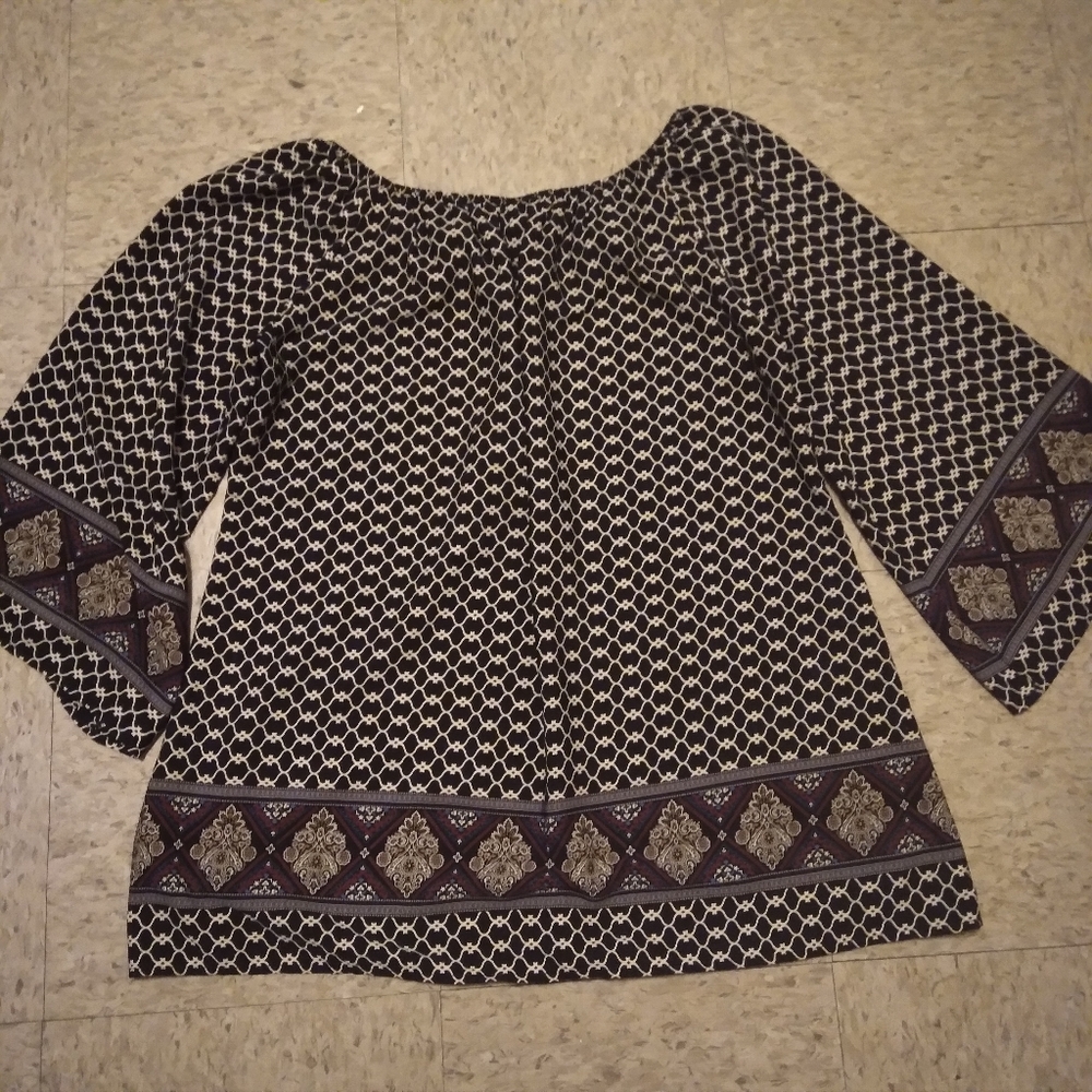 BOHO BLU Bohemian Gypsy Blouse or Dress, Size: Large.